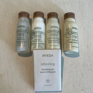 5 Piece Aveda Rosemary Mint Travel Set